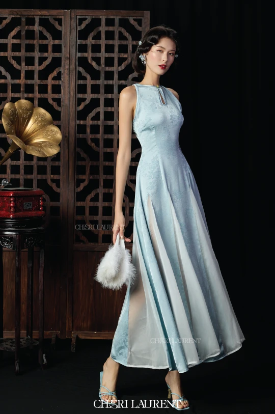 Váy Tường Nga - Xanh